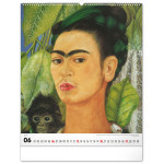 NOTIQUE Nástenný kalendár Frida Kahlo 2027, 48 x 56 cm