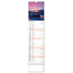 NOTIQUE Nástenný kalendár Krajina CZ/SK 2027, 12 x 48 cm