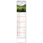 NOTIQUE Nástenný kalendár Krajina CZ/SK 2027, 12 x 48 cm