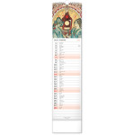 NOTIQUE Nástenný kalendár Alfons Mucha CZ/SK 2027, 12 x 48 cm