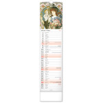 NOTIQUE Nástenný kalendár Alfons Mucha CZ/SK 2027, 12 x 48 cm