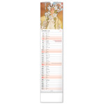 NOTIQUE Nástenný kalendár Alfons Mucha CZ/SK 2027, 12 x 48 cm