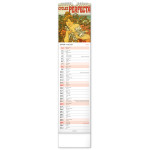 NOTIQUE Nástenný kalendár Alfons Mucha CZ/SK 2027, 12 x 48 cm