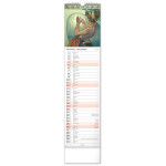 NOTIQUE Nástenný kalendár Alfons Mucha CZ/SK 2027, 12 x 48 cm