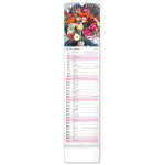 NOTIQUE Nástenný kalendár Květiny – Kvety CZ/SK 2027, 12 x 48 cm