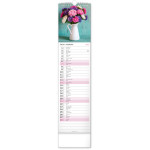 NOTIQUE Nástenný kalendár Květiny – Kvety CZ/SK 2027, 12 x 48 cm