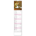 NOTIQUE Nástenný kalendár Květiny – Kvety CZ/SK 2027, 12 x 48 cm