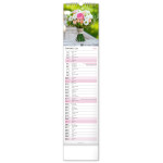 NOTIQUE Nástenný kalendár Květiny – Kvety CZ/SK 2027, 12 x 48 cm
