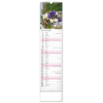 NOTIQUE Nástenný kalendár Květiny – Kvety CZ/SK 2027, 12 x 48 cm