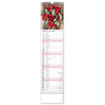NOTIQUE Nástenný kalendár Květiny – Kvety CZ/SK 2027, 12 x 48 cm