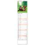 NOTIQUE Nástenný kalendár Krtko CZ/SK 2027, 12 x 48 cm
