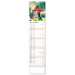 NOTIQUE Nástenný kalendár Krtko CZ/SK 2027, 12 x 48 cm