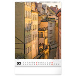 NOTIQUE Nástenný kalendár Praha CZ 2027, 33 x 46 cm
