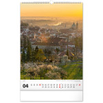 NOTIQUE Nástenný kalendár Praha CZ 2027, 33 x 46 cm