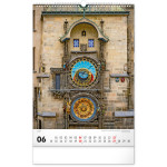 NOTIQUE Nástenný kalendár Praha CZ 2027, 33 x 46 cm