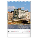 NOTIQUE Nástenný kalendár Praha CZ 2027, 33 x 46 cm