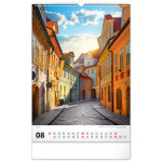 NOTIQUE Nástenný kalendár Praha CZ 2027, 33 x 46 cm