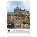NOTIQUE Nástenný kalendár Praha CZ 2027, 33 x 46 cm