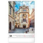 NOTIQUE Nástenný kalendár Praha CZ 2027, 33 x 46 cm