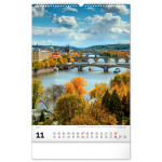 NOTIQUE Nástenný kalendár Praha CZ 2027, 33 x 46 cm