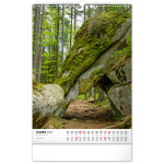 NOTIQUE Nástenný kalendár Národné parky Čech a Moravy CZ 2027, 33 x 46 cm