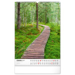 NOTIQUE Nástenný kalendár Národné parky Čech a Moravy CZ 2027, 33 x 46 cm