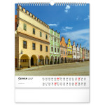NOTIQUE Nástenný kalendár Česká republika CZ 2027, 30 x 34 cm