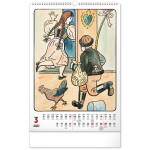 NOTIQUE Nástenný kalendár Josef Lada CZ 2027, 33 x 46 cm