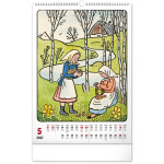 NOTIQUE Nástenný kalendár Josef Lada CZ 2027, 33 x 46 cm