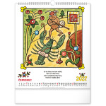 NOTIQUE Nástenný kalendár Josef Lada – Riekanky CZ 2027, 30 x 34 cm