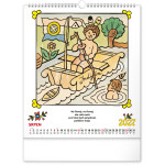 NOTIQUE Nástenný kalendár Josef Lada – Riekanky CZ 2027, 30 x 34 cm