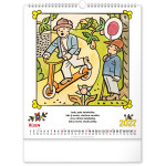 NOTIQUE Nástenný kalendár Josef Lada – Riekanky CZ 2027, 30 x 34 cm
