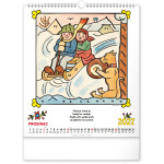 NOTIQUE Nástenný kalendár Josef Lada – Riekanky CZ 2027, 30 x 34 cm