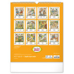 NOTIQUE Nástenný kalendár Josef Lada – Riekanky CZ 2027, 30 x 34 cm