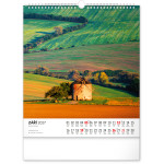 NOTIQUE Nástenný kalendár Potulky moravskou krajinou CZ 2027, 30 x 34 cm