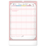 NOTIQUE Nástenný kalendár Rodinný plánovací Hello Kitty XL CZ/SK 2027, 33 x 46 cm