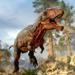 NOTIQUE Poznámkový kalendár Dinosaury 2027, 30 x 30 cm