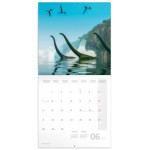 NOTIQUE Poznámkový kalendár Dinosaury 2027, 30 x 30 cm