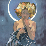 NOTIQUE Poznámkový kalendár Alfons Mucha 2027, 30 x 30 cm