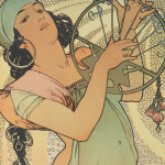 NOTIQUE Poznámkový kalendár Alfons Mucha 2027, 30 x 30 cm