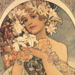 NOTIQUE Poznámkový kalendár Alfons Mucha 2027, 30 x 30 cm