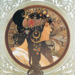 NOTIQUE Poznámkový kalendár Alfons Mucha 2027, 30 x 30 cm