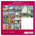 NOTIQUE Poznámkový kalendár Claude Monet 2027, 30 x 30 cm