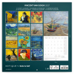 NOTIQUE Poznámkový kalendár Vincent van Gogh 2027, 30 x 30 cm