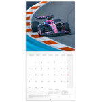 NOTIQUE Poznámkový kalendár Formula – Jiří Křenek 2027, 30 x 30 cm