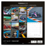 NOTIQUE Poznámkový kalendár Formula – Jiří Křenek 2027, 30 x 30 cm