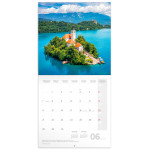 NOTIQUE Poznámkový kalendár Alpy 2027, 30 x 30 cm
