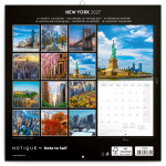 NOTIQUE Poznámkový kalendár New York 2027, 30 x 30 cm