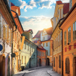 NOTIQUE Poznámkový kalendár Praha 2027, 30 x 30 cm