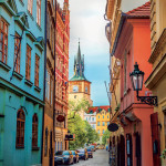 NOTIQUE Poznámkový kalendár Praha 2027, 30 x 30 cm